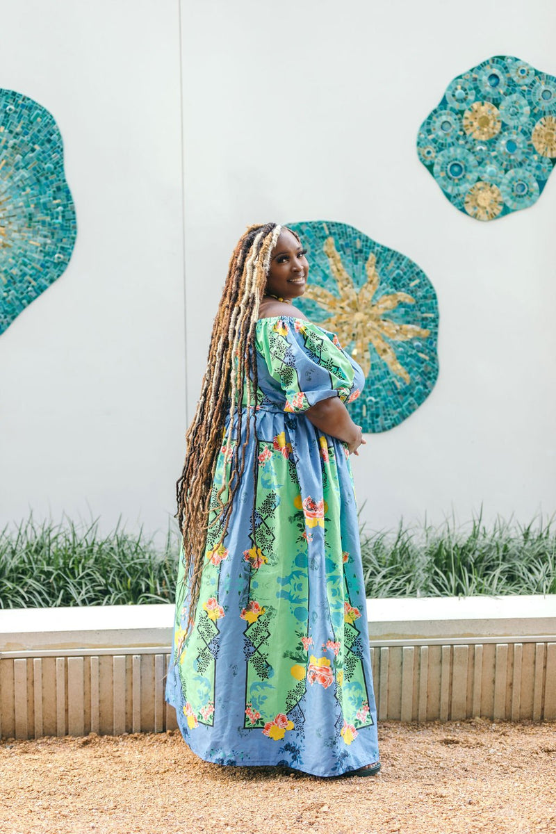 knee length dresses for ladies Serina African Dress For Women main image 1