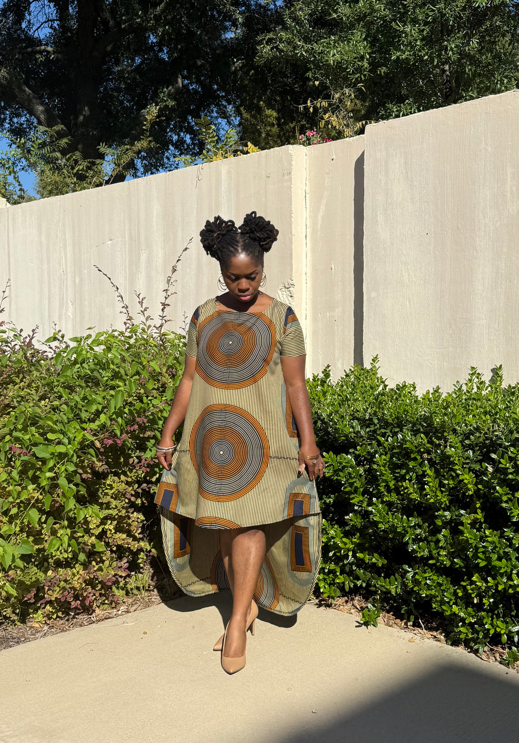 High-Low Ankara Dress – Bold African Style for Modern Women (Custom)