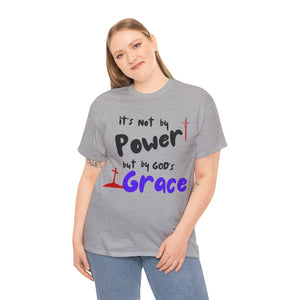 Faith-Inspired Unisex Tee: Power & Grace Shirt, Religious Apparel, Christian Gift, Inspirational T-Shirt, Casual Wear