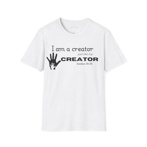 Christian Entrepreneur Tee, Inspirational Creator T-Shirt, Unisex Softstyle Tee, Gift for Artists, Creative Spirit Shirt, Motivational Apparel, Quote T-Shirt