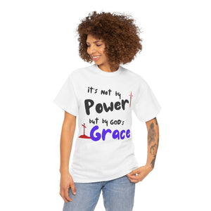 Faith-Inspired Unisex Tee: Power & Grace Shirt, Religious Apparel, Christian Gift, Inspirational T-Shirt, Casual Wear