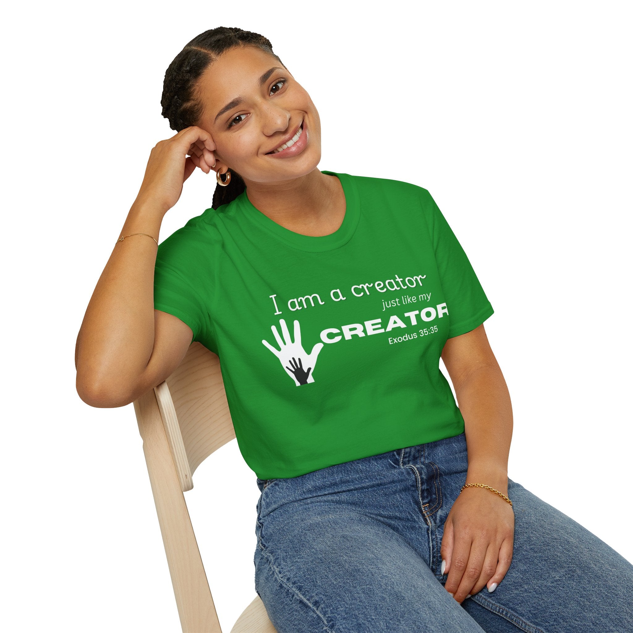 Christian Entrepreneur Tee, Inspirational Creator T-Shirt, Unisex Softstyle Tee, Gift for Artists, Creative Spirit Shirt, Motivational Apparel, Quote T-Shirt