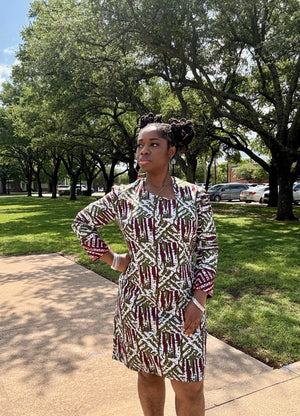 AMAKA Dress Sewing Pattern | PDF Download | Sizes 6–24 (US M–3XL) | Zesty Sewing Patterns