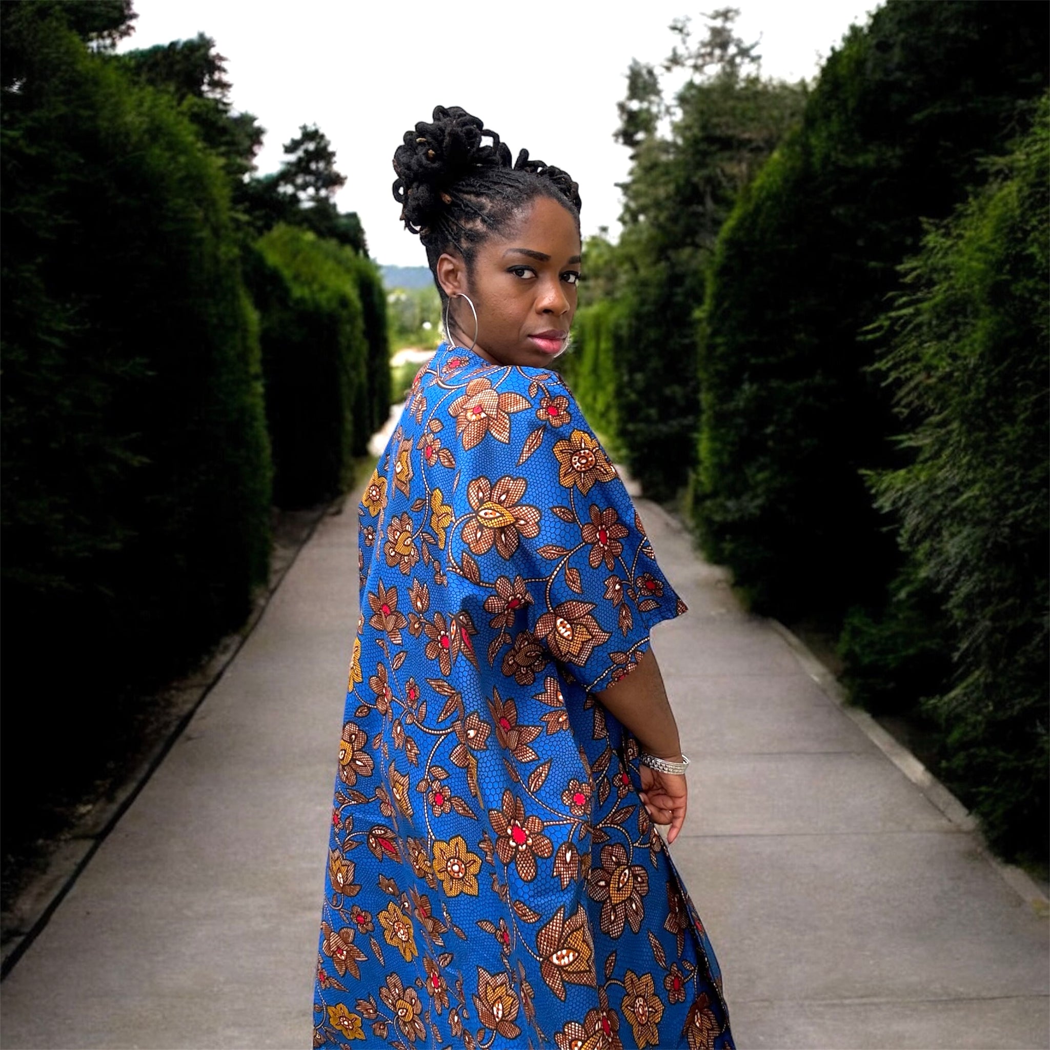 ACHA Bold African Print Kimono Jacket - Handmade Ankara Outerwear for Women