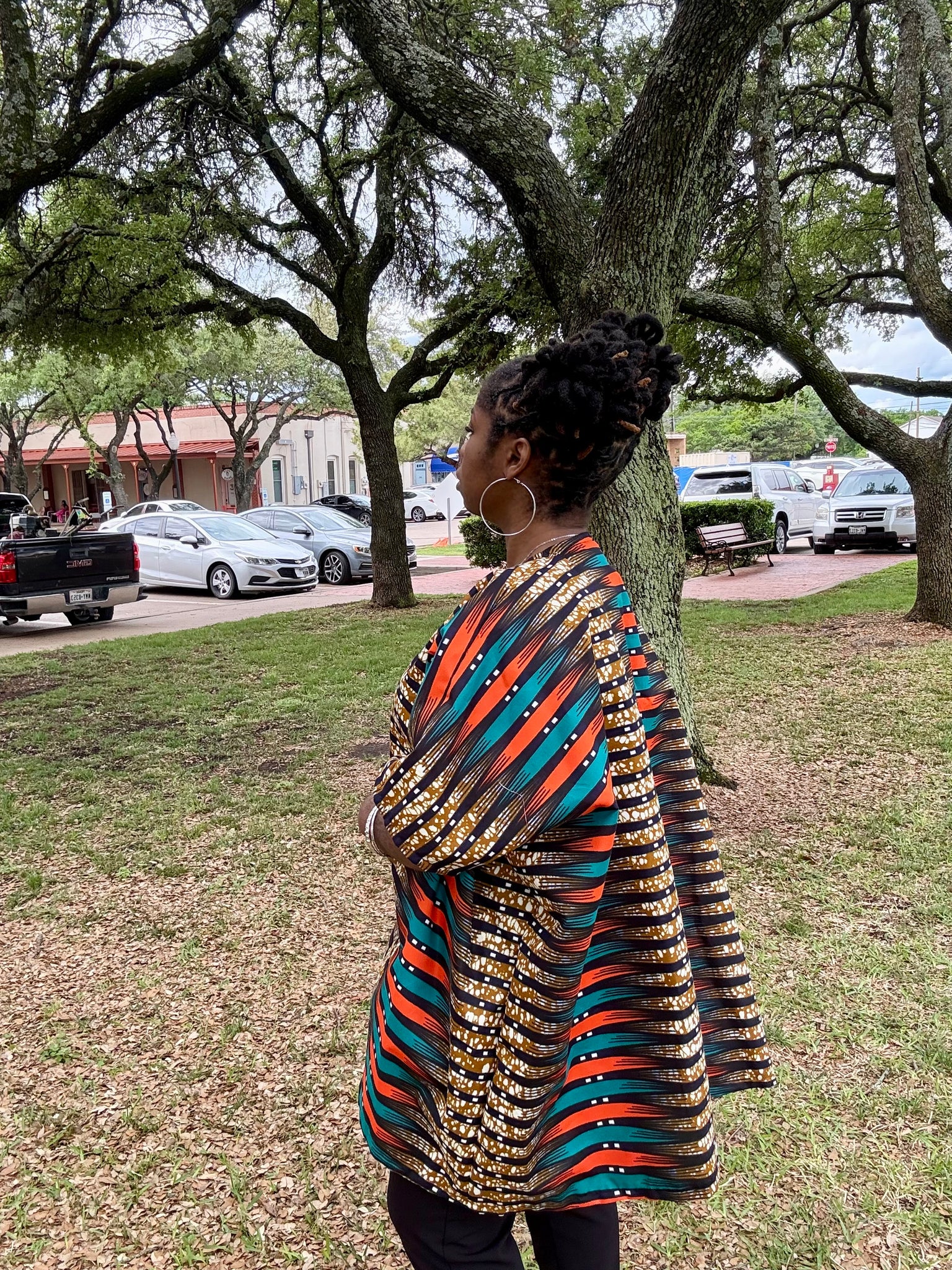 AMARA Vibrant African Print Kimono Jacket – Multicolor Ankara Open Front Duster