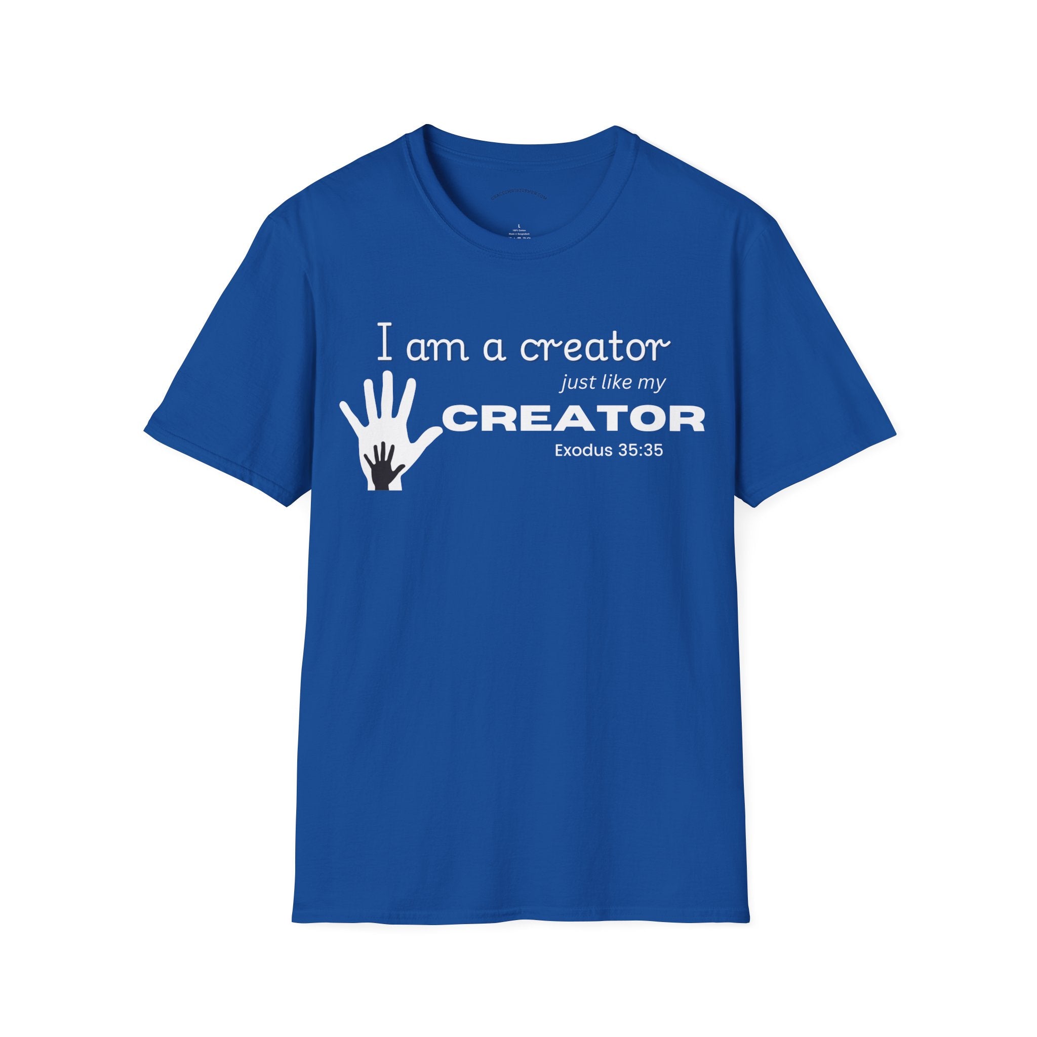 Christian Entrepreneur Tee, Inspirational Creator T-Shirt, Unisex Softstyle Tee, Gift for Artists, Creative Spirit Shirt, Motivational Apparel, Quote T-Shirt