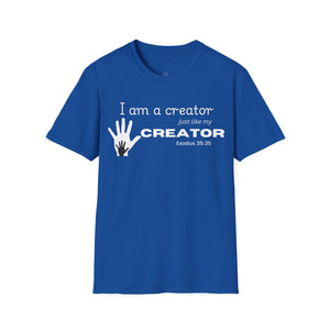 Christian Entrepreneur Tee, Inspirational Creator T-Shirt, Unisex Softstyle Tee, Gift for Artists, Creative Spirit Shirt, Motivational Apparel, Quote T-Shirt
