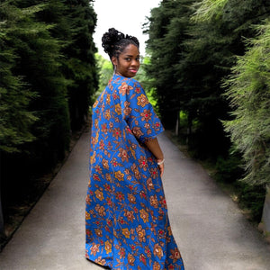 ACHA Bold African Print Kimono Jacket - Handmade Ankara Outerwear for Women