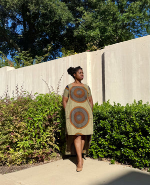 High-Low Ankara Dress – Bold African Style for Modern Women (Custom)