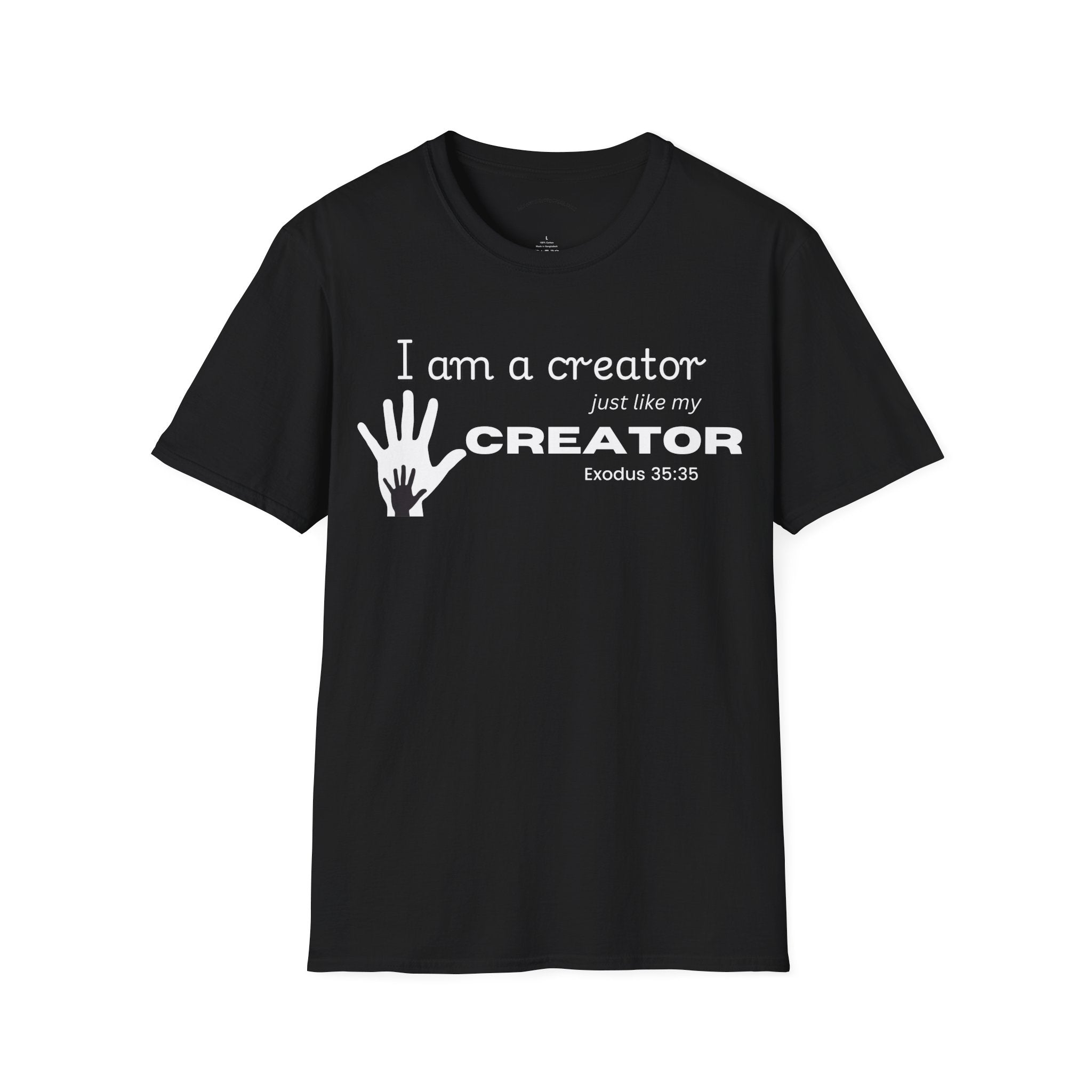 Christian Entrepreneur Tee, Inspirational Creator T-Shirt, Unisex Softstyle Tee, Gift for Artists, Creative Spirit Shirt, Motivational Apparel, Quote T-Shirt