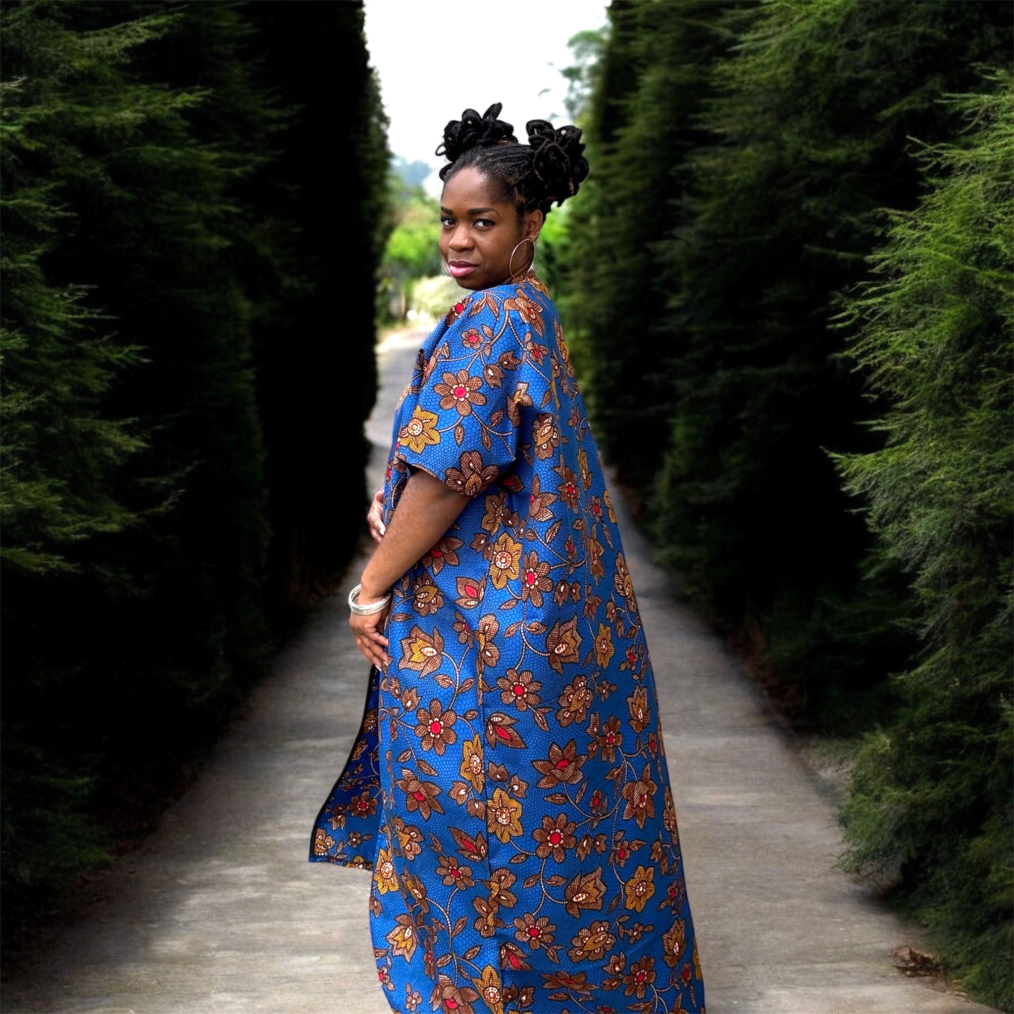 ACHA Bold African Print Kimono Jacket - Handmade Ankara Outerwear for Women