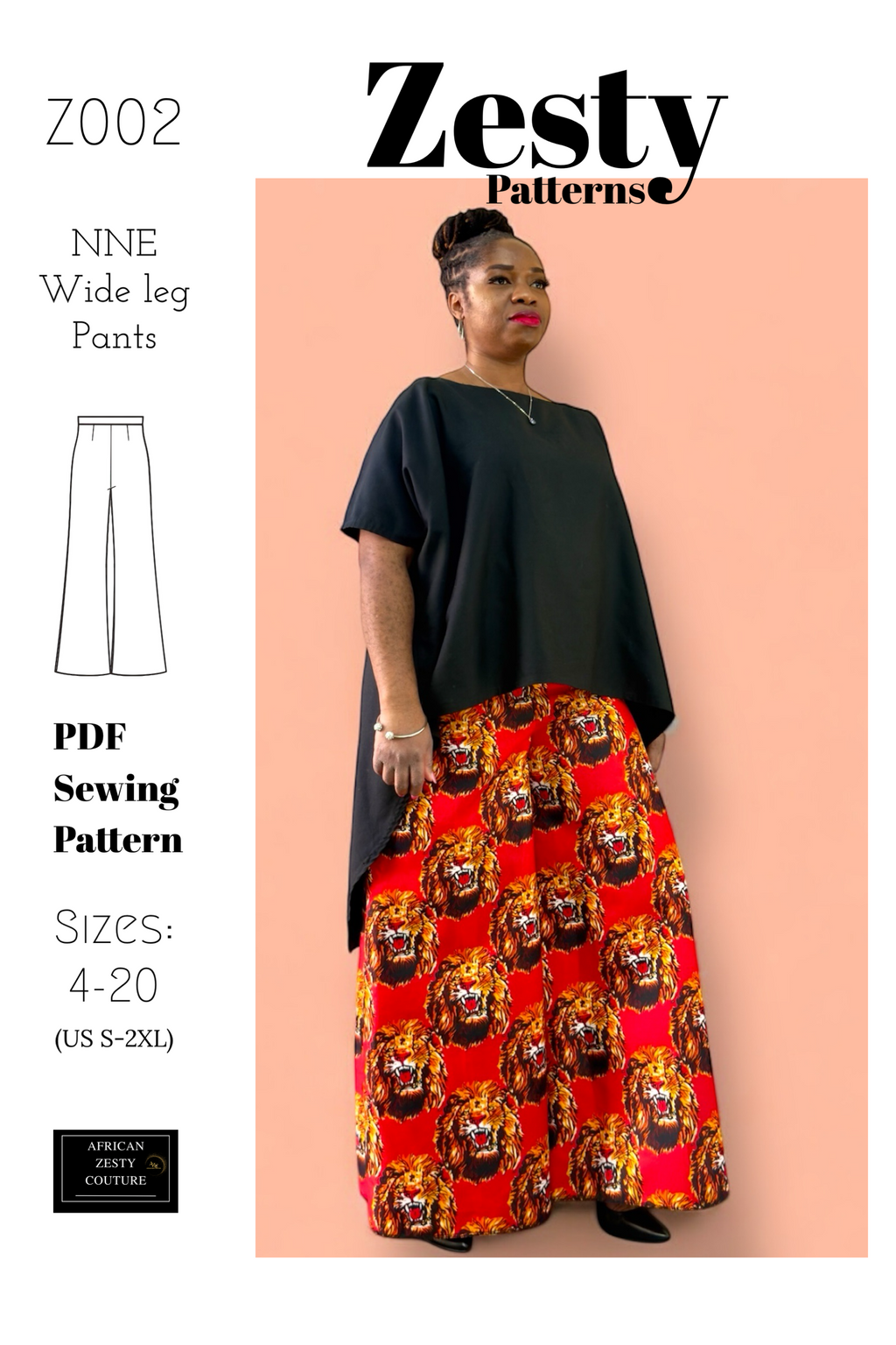 Nne Wide Leg Pant Sewing Pattern