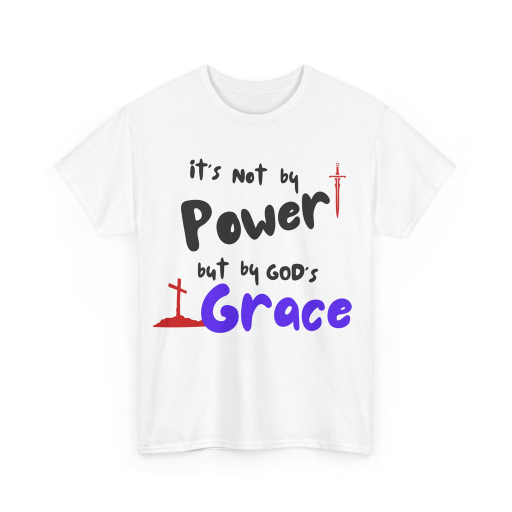 Faith-Inspired Unisex Tee: Power & Grace Shirt, Religious Apparel, Christian Gift, Inspirational T-Shirt, Casual Wear