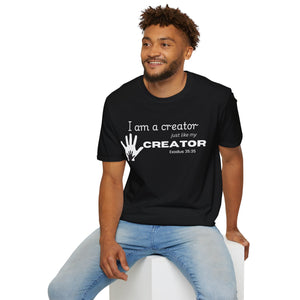 Christian Entrepreneur Tee, Inspirational Creator T-Shirt, Unisex Softstyle Tee, Gift for Artists, Creative Spirit Shirt, Motivational Apparel, Quote T-Shirt
