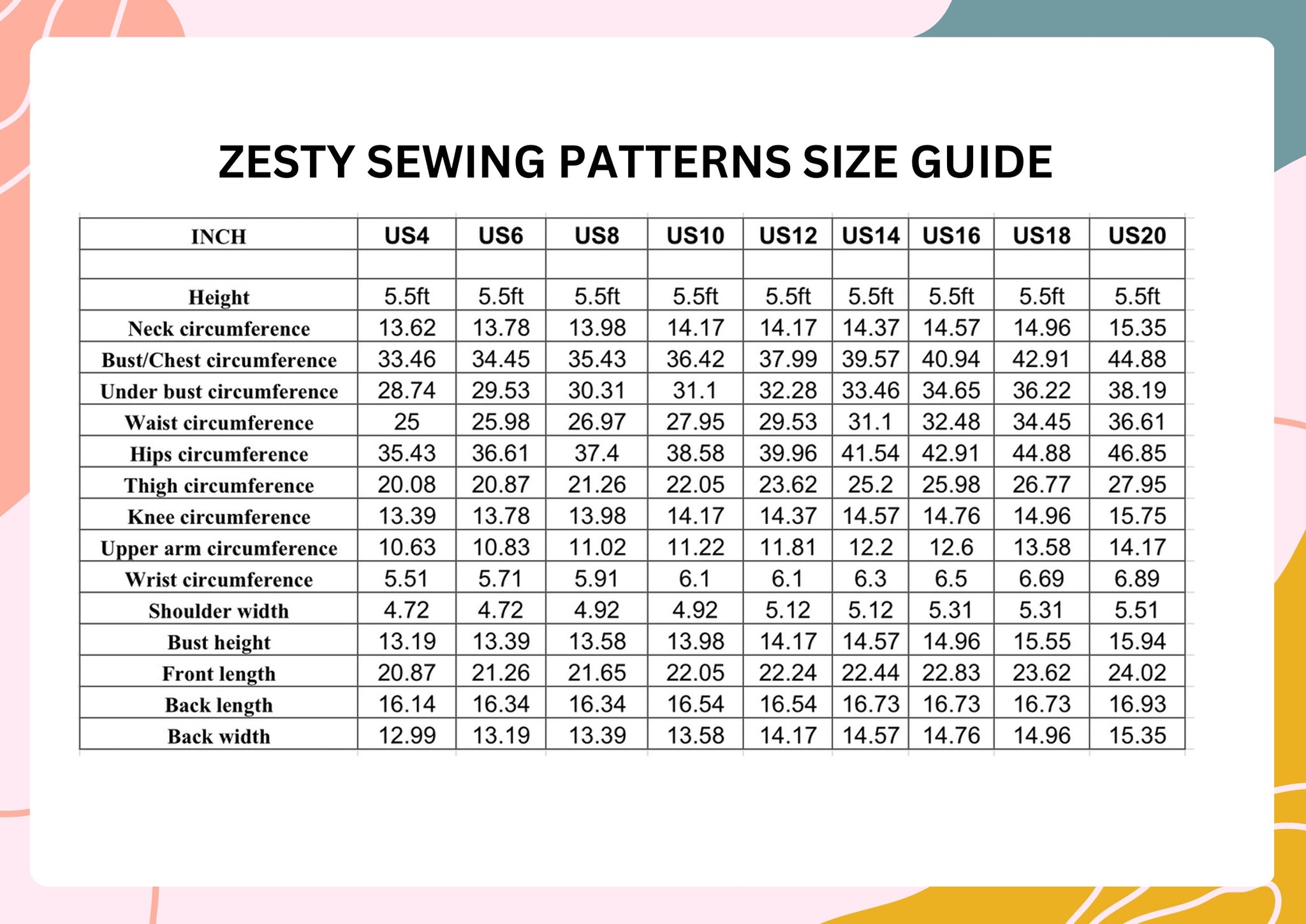 Zina Top Sewing Pattern