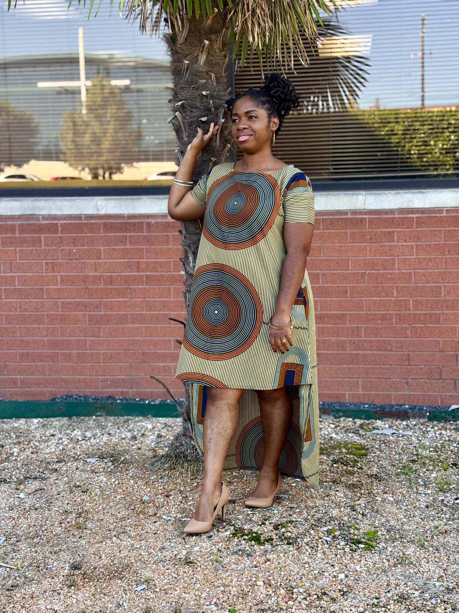 High-Low Ankara Dress – Bold African Style for Modern Women (Custom)