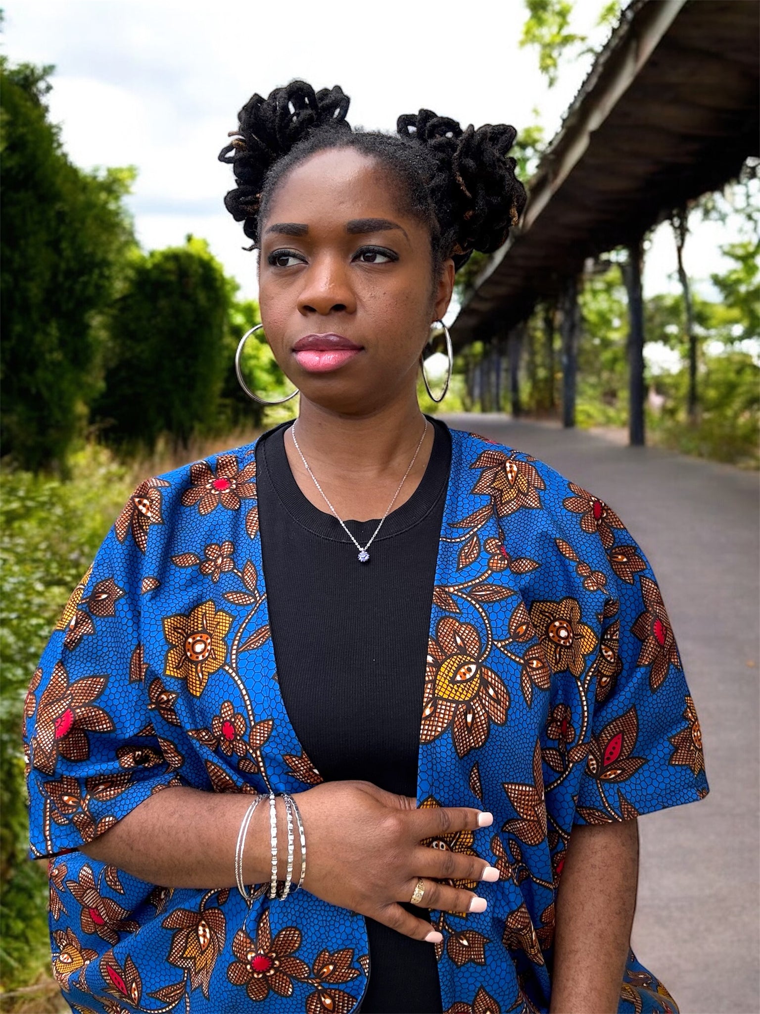 ACHA Bold African Print Kimono Jacket - Handmade Ankara Outerwear for Women