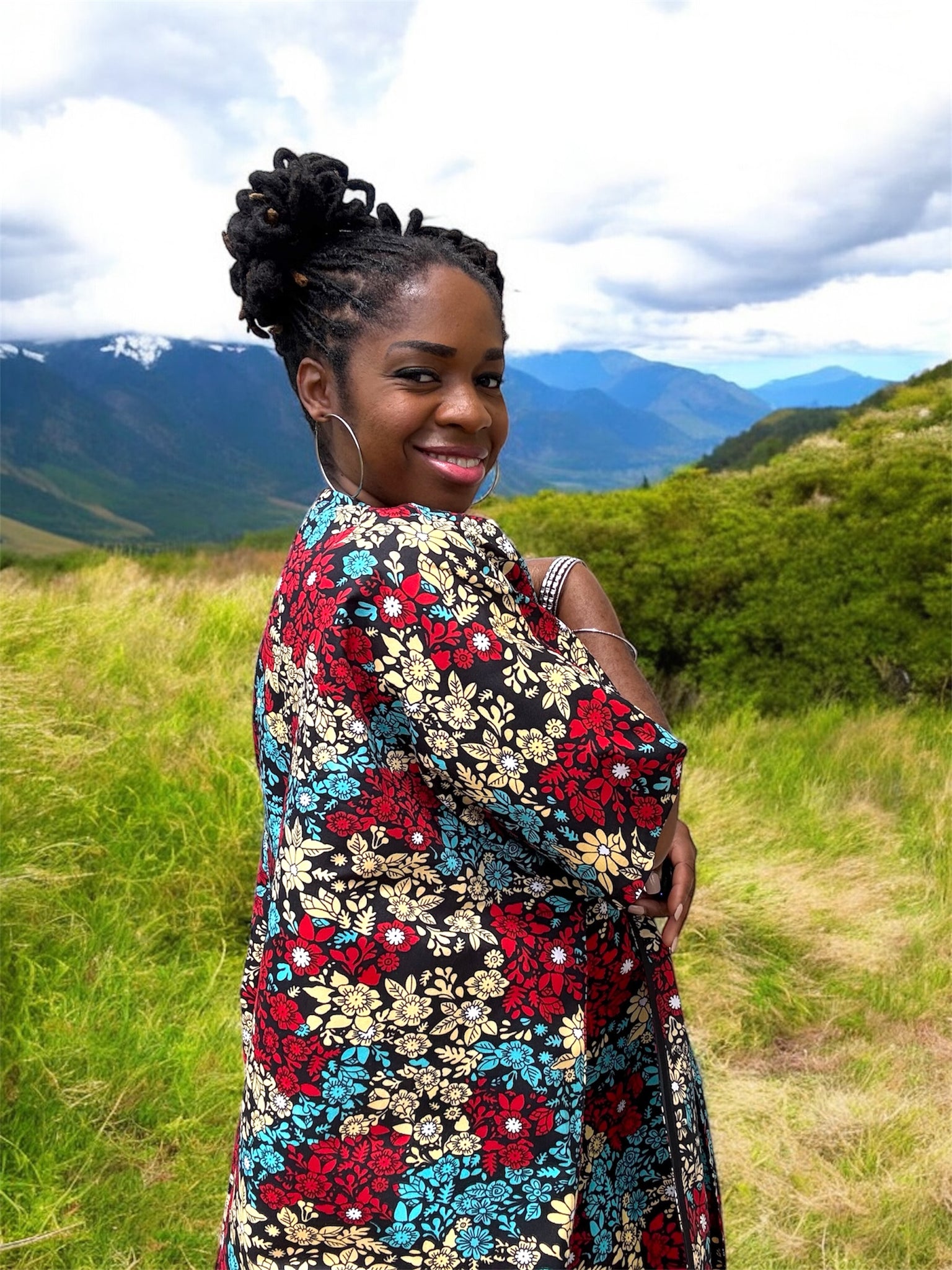 UKA Bold African Print Kimono Jacket - Handmade Ankara Outerwear for Women