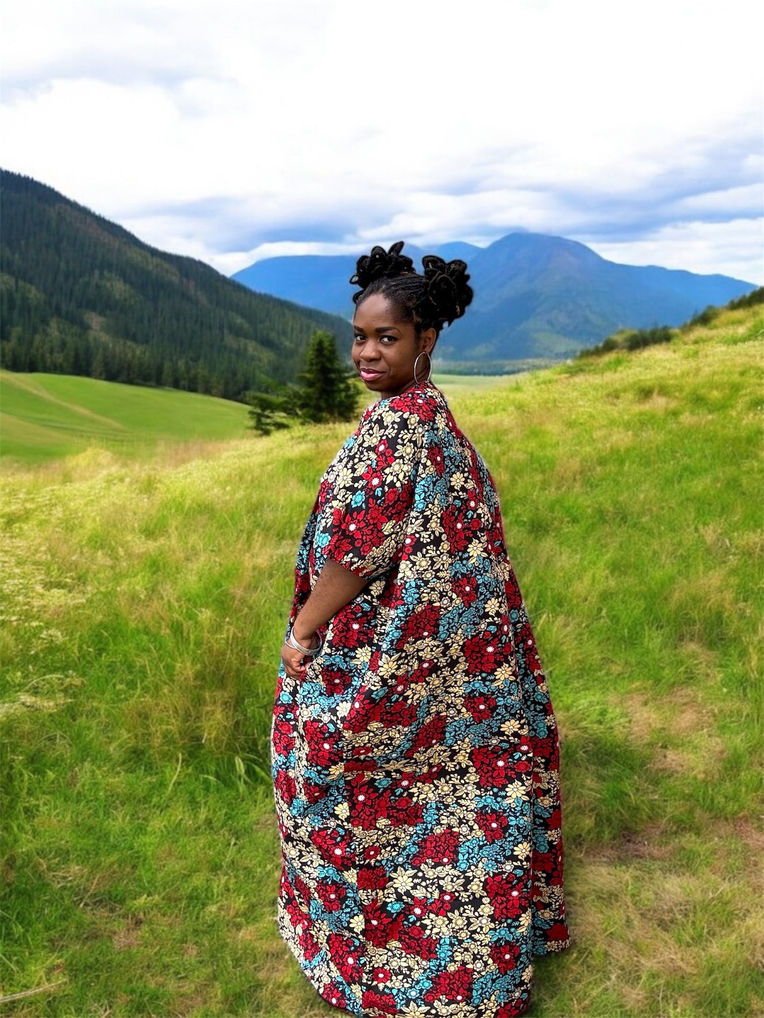 UKA Bold African Print Kimono Jacket - Handmade Ankara Outerwear for Women
