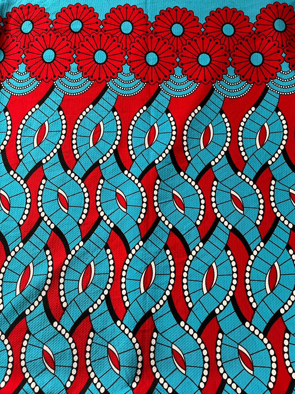 Half Knit Ankara Design Fabric