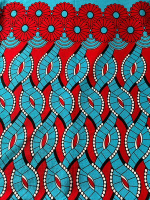 Half Knit Ankara Design Fabric