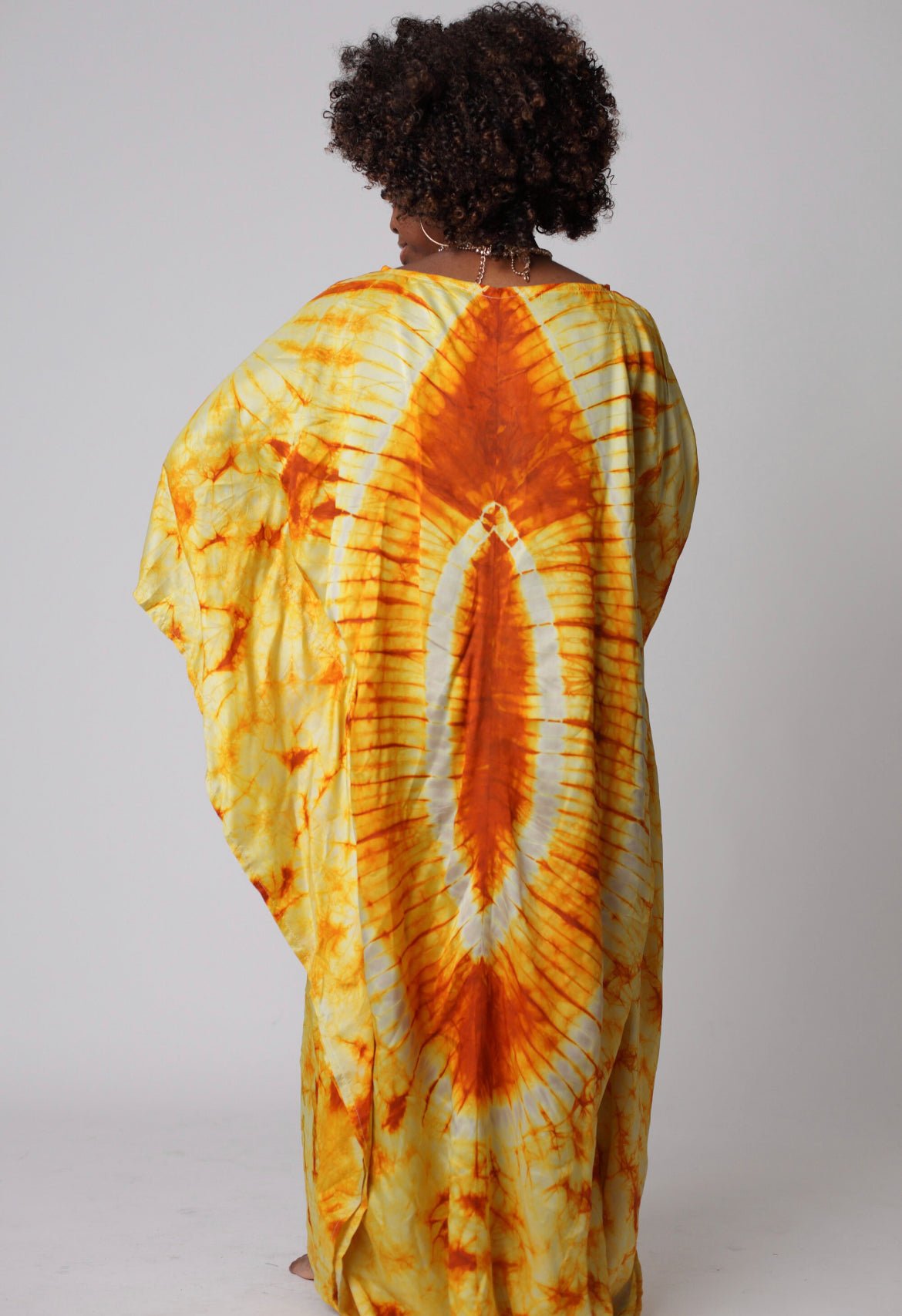 ADIRE SILK KAFTAN DRESS (To be Custom Made) - Zesty - Couture