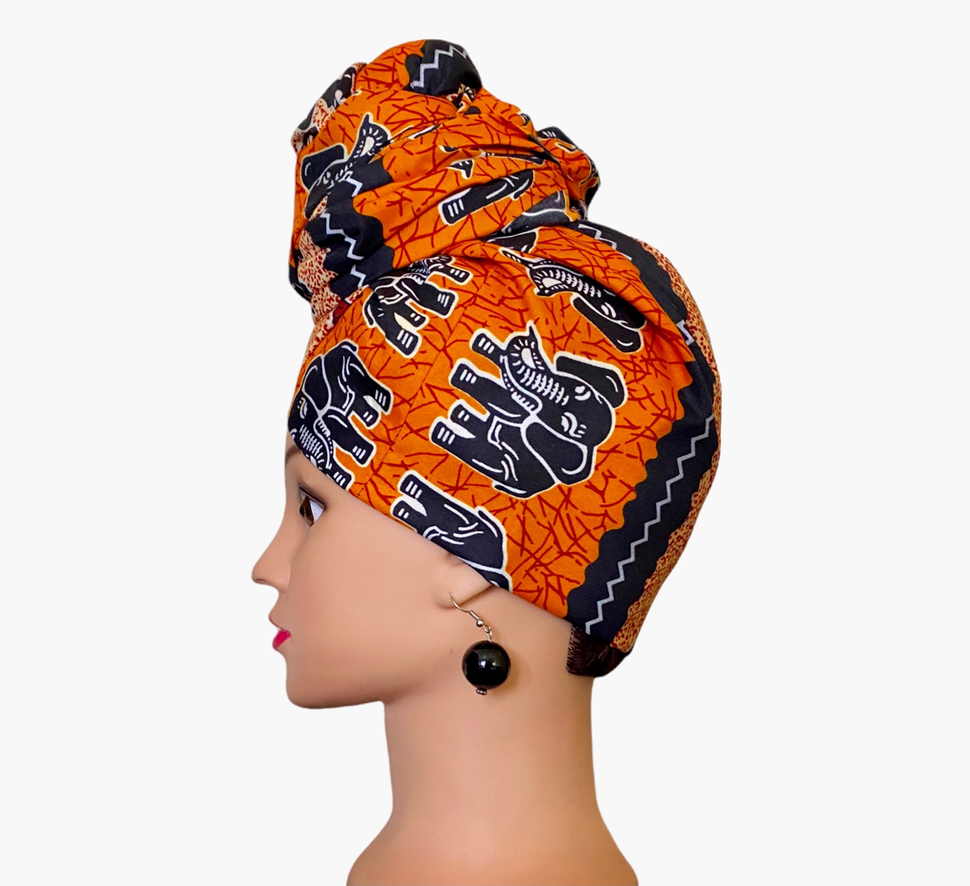 African Dance Head - Wrap - Zesty - Couture