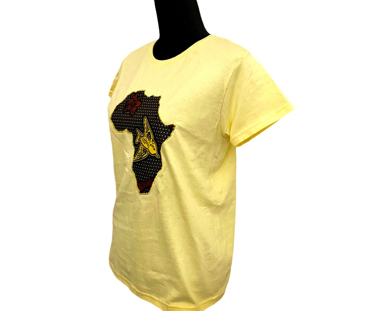 African Map Applique Shirt - Zesty - Couture