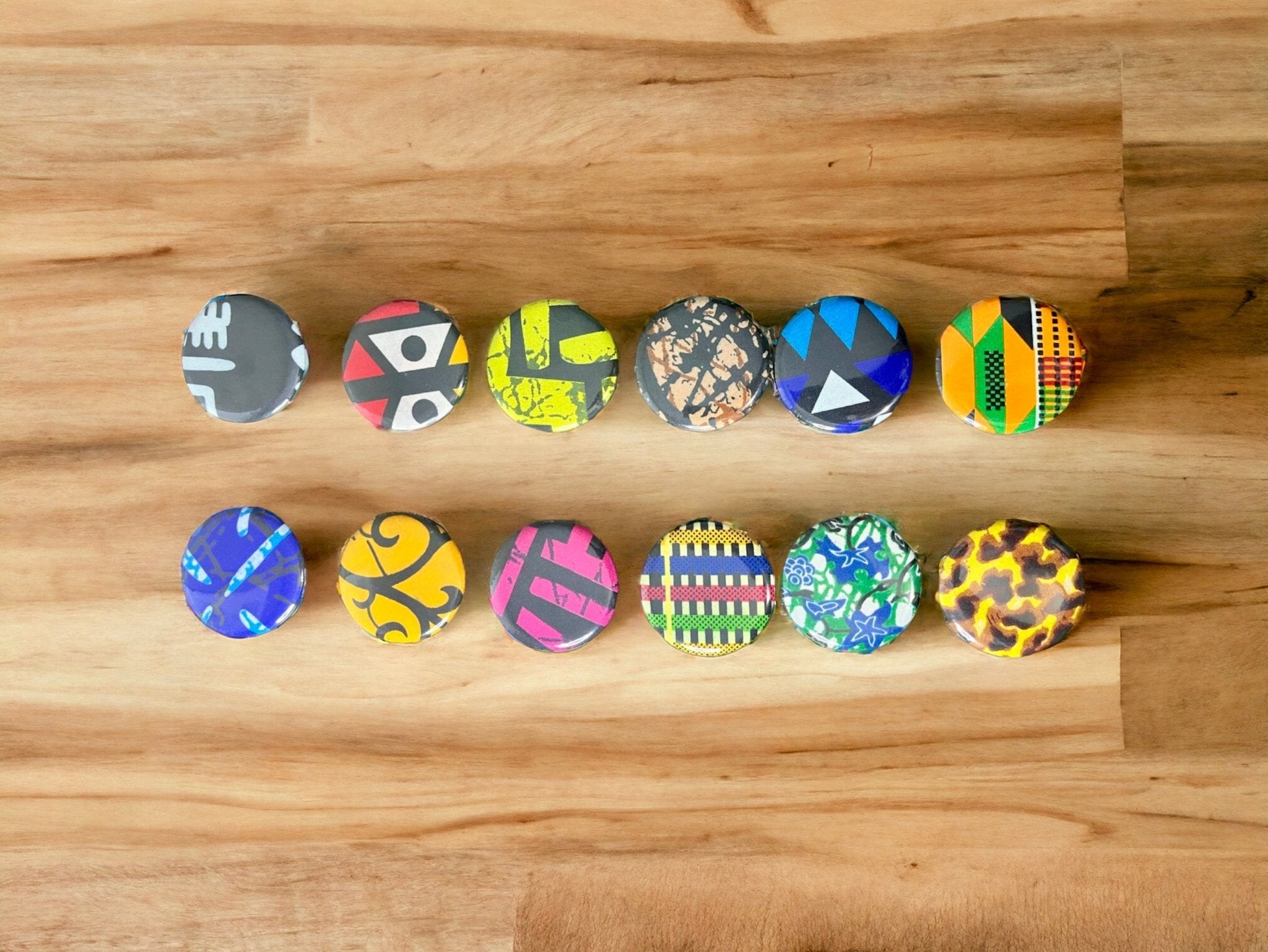 Afro Badges/Pin - Back Buttons - Zesty - Couture