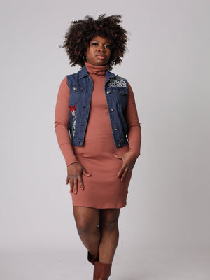 Afro - Boho Denim Jacket - Zesty - Couture