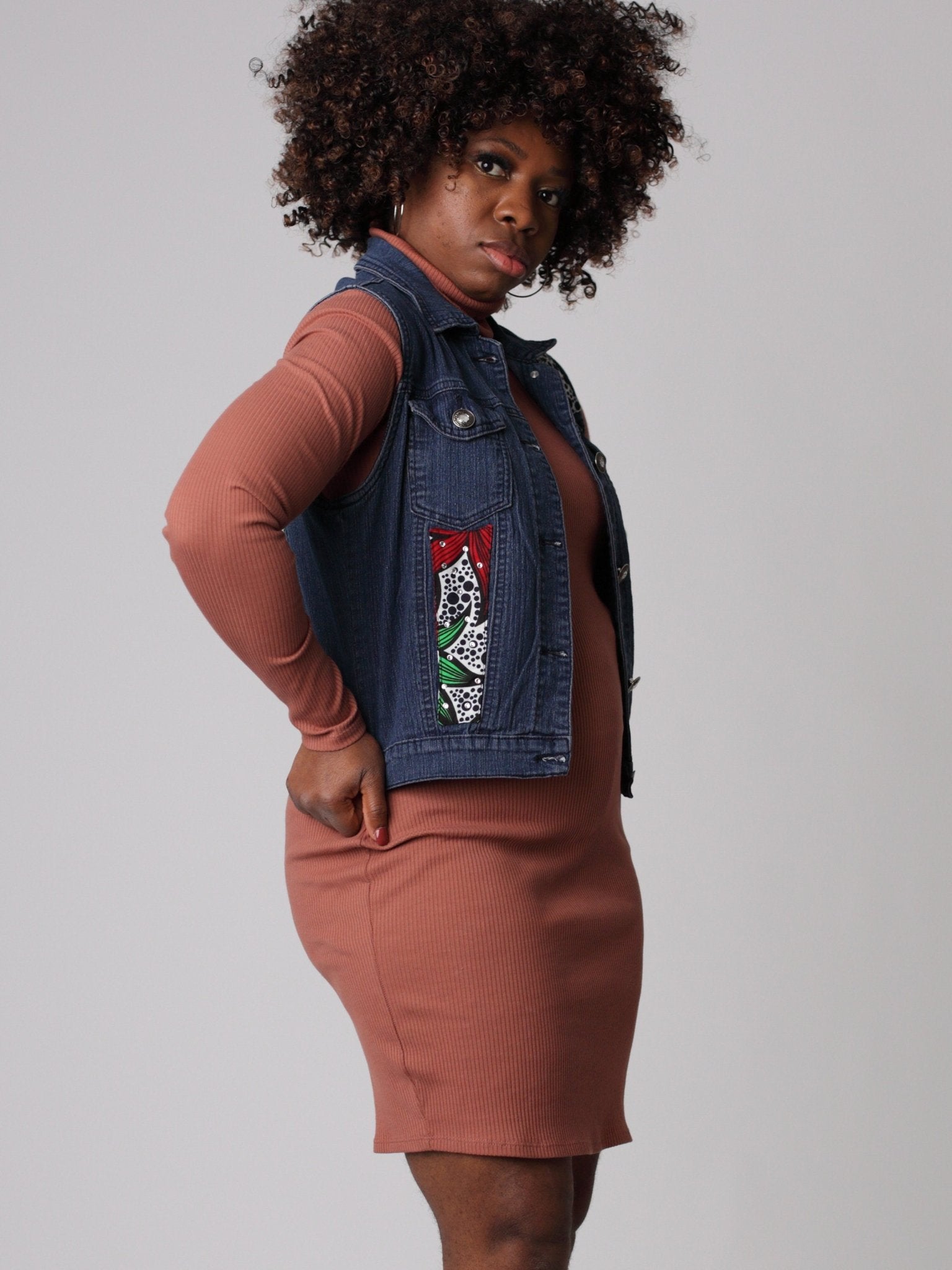 Afro - Boho Denim Jacket - Zesty - Couture