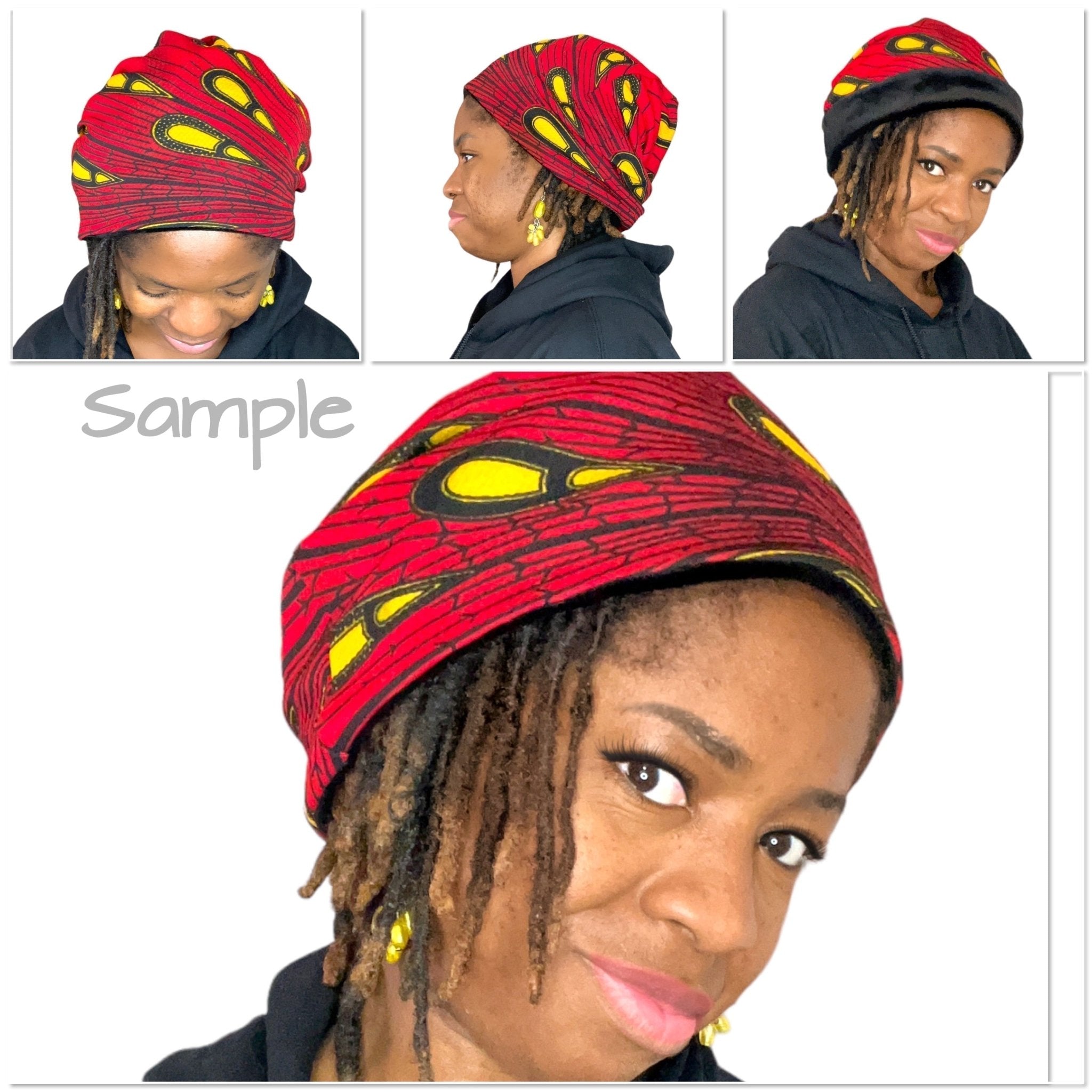 Ankara Beanie Hat - Zesty - Couture