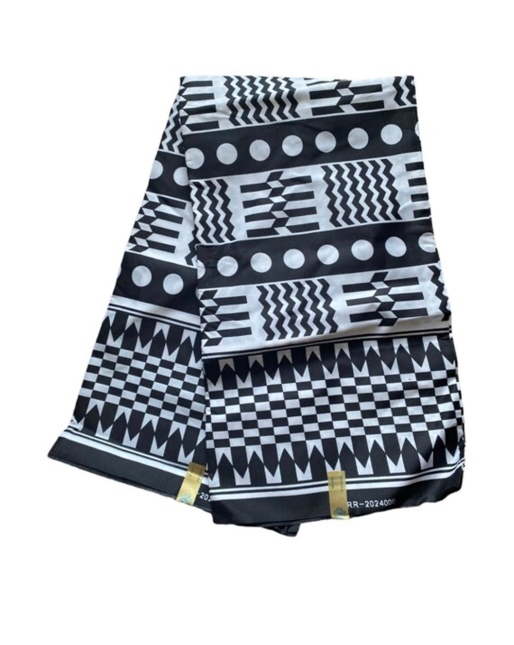 Ankara Fabric Black & White - Zesty - Couture