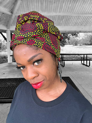 Ankara Purse and Head Wrap - Zesty - Couture