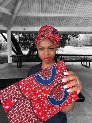 Ankara Purse and Head Wrap - Zesty - Couture