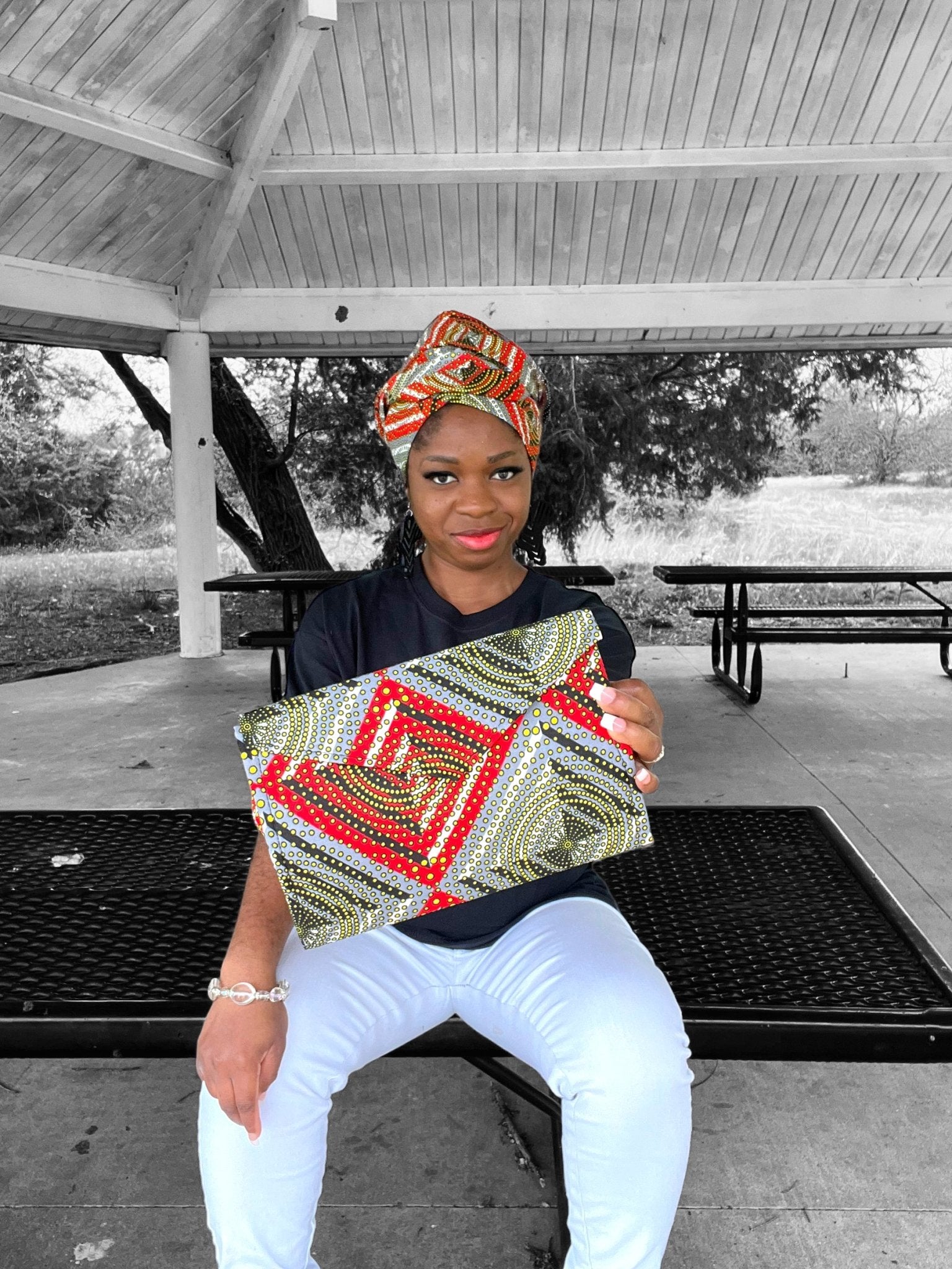 Ankara Purse and Head Wrap - Zesty - Couture