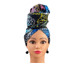 Black/Blue/Yellow Head - Wrap - Zesty - Couture