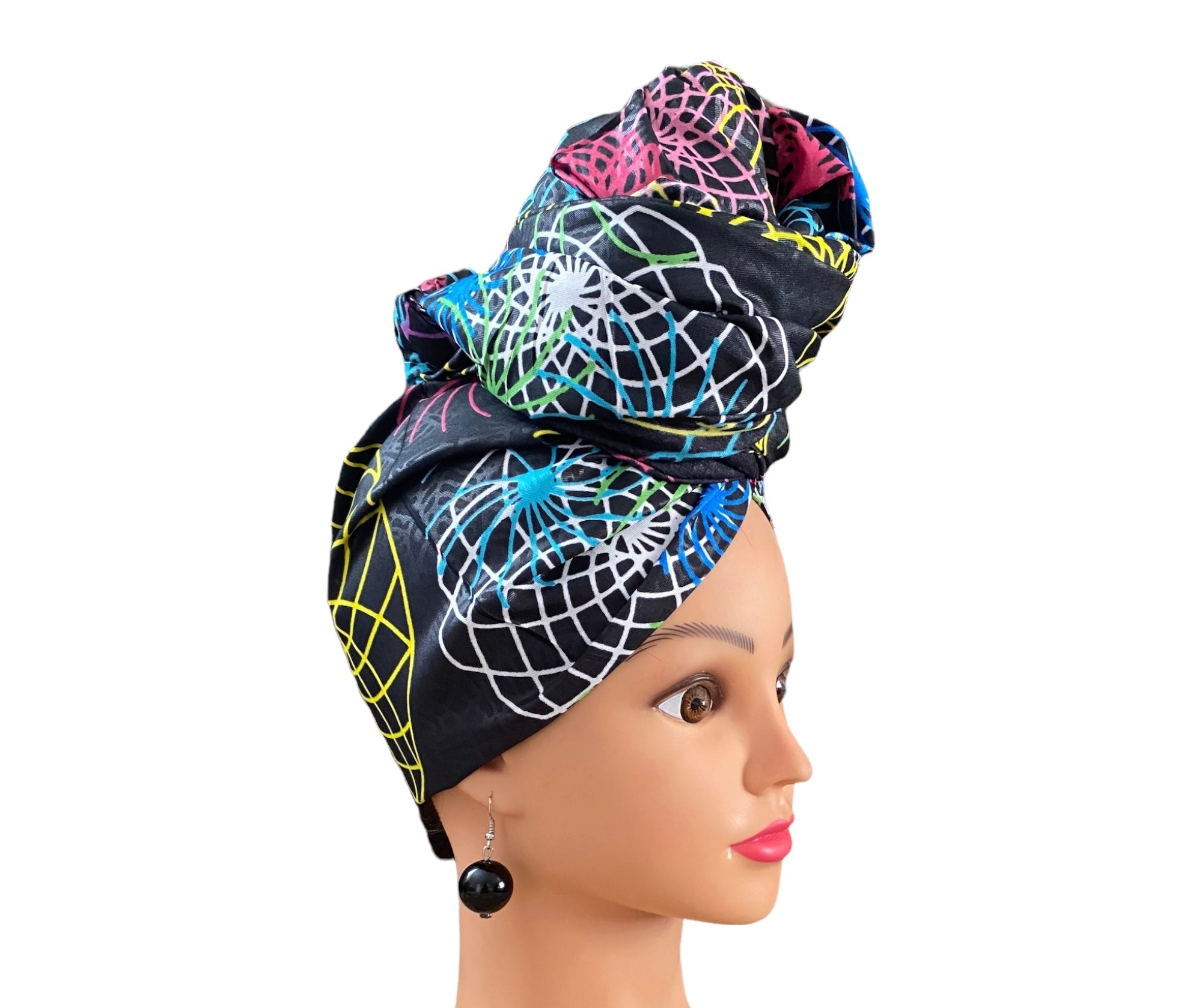 Black/Blue/Yellow Head - Wrap - Zesty - Couture