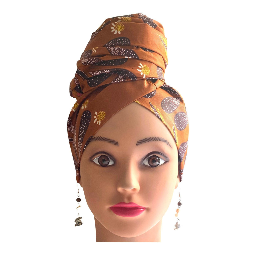 Brown Head Wrap - Zesty - Couture