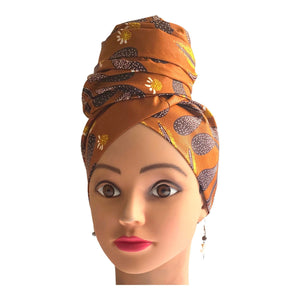 Brown Head Wrap - Zesty - Couture