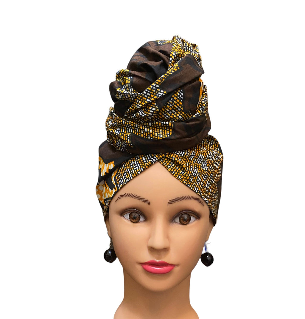 Brown/Orange Head - Wrap - Zesty - Couture