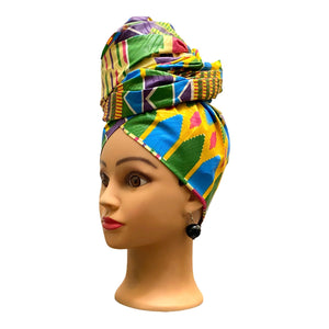 DHAKIRAH Head Wrap - Zesty - Couture