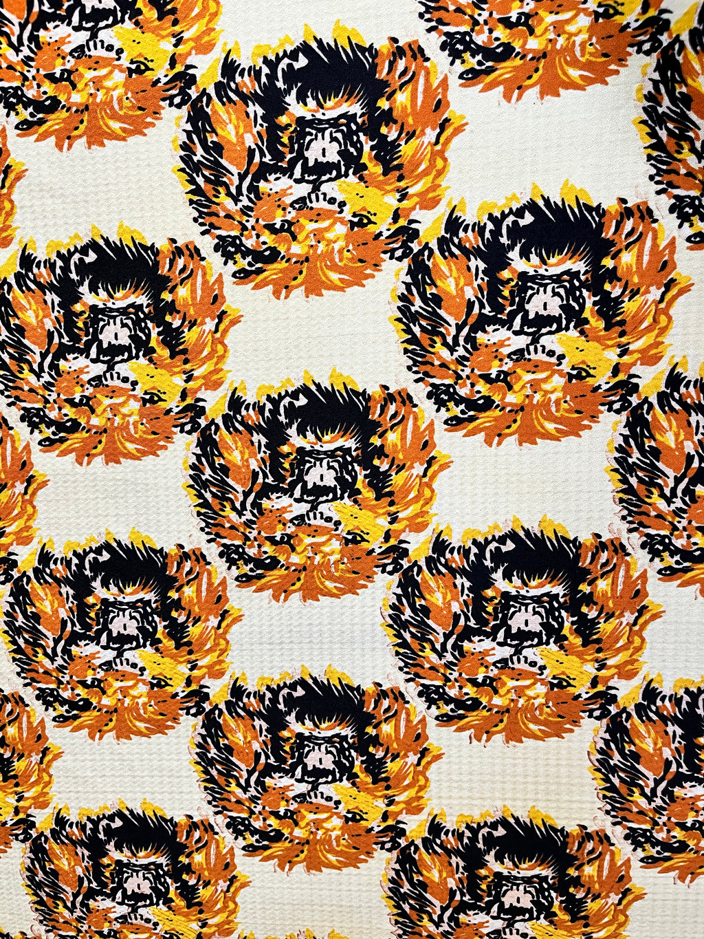 Knit Isiagu Lion Design Fabric