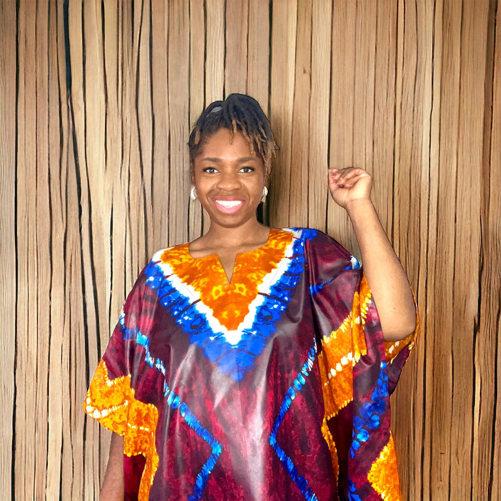 Kampala Kaftan Unisex Top - Zesty - Couture