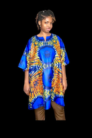 Kampala Kaftan Unisex Top - Zesty - Couture