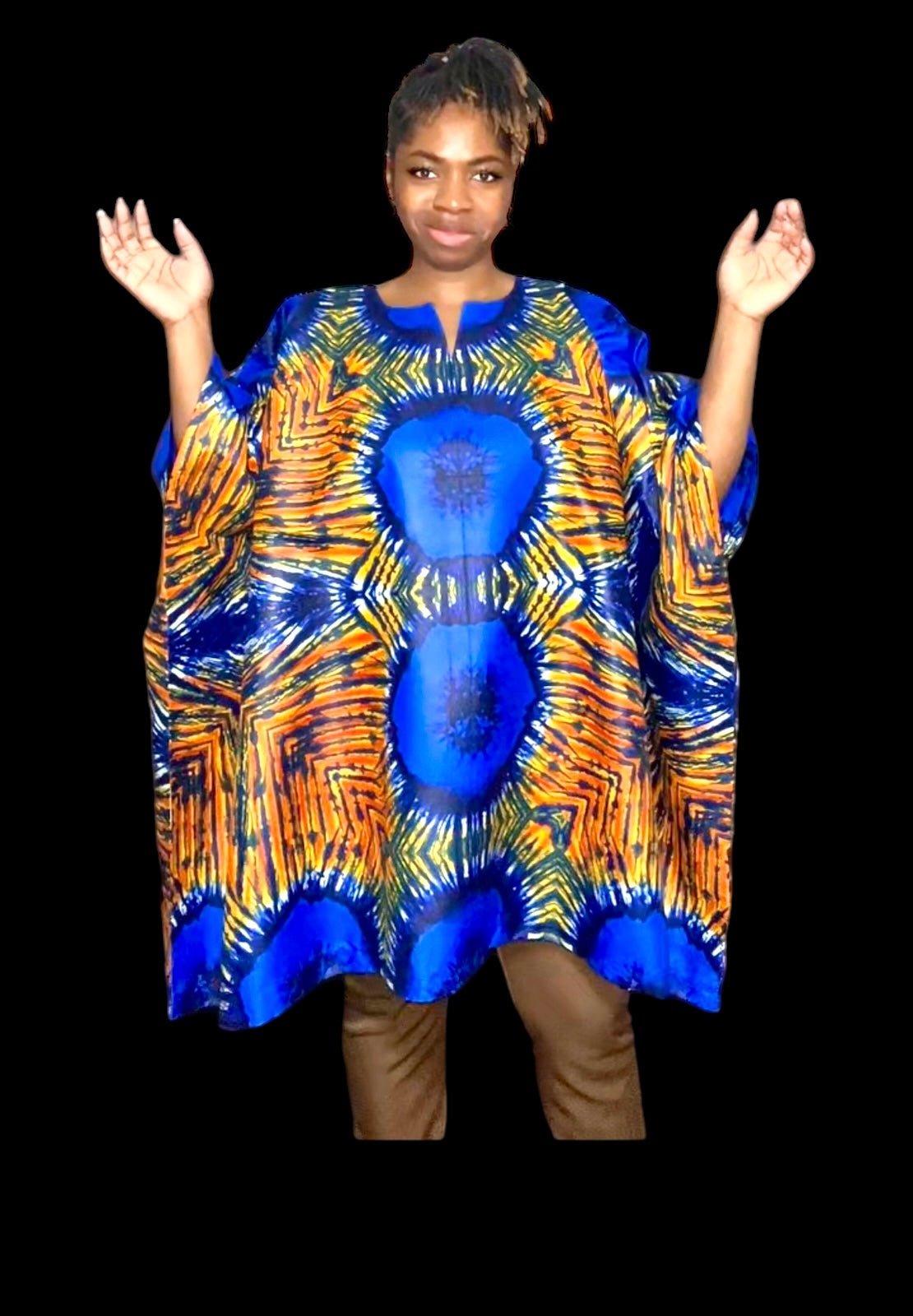 Kampala Kaftan Unisex Top - Zesty - Couture