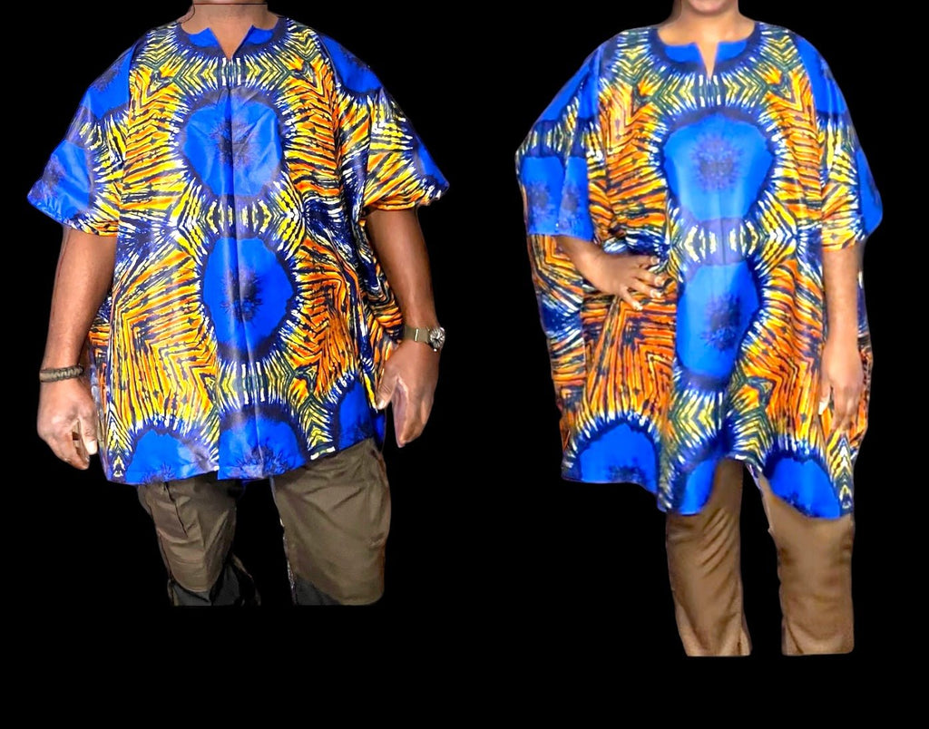 Kampala Kaftan Unisex Top - Zesty - Couture