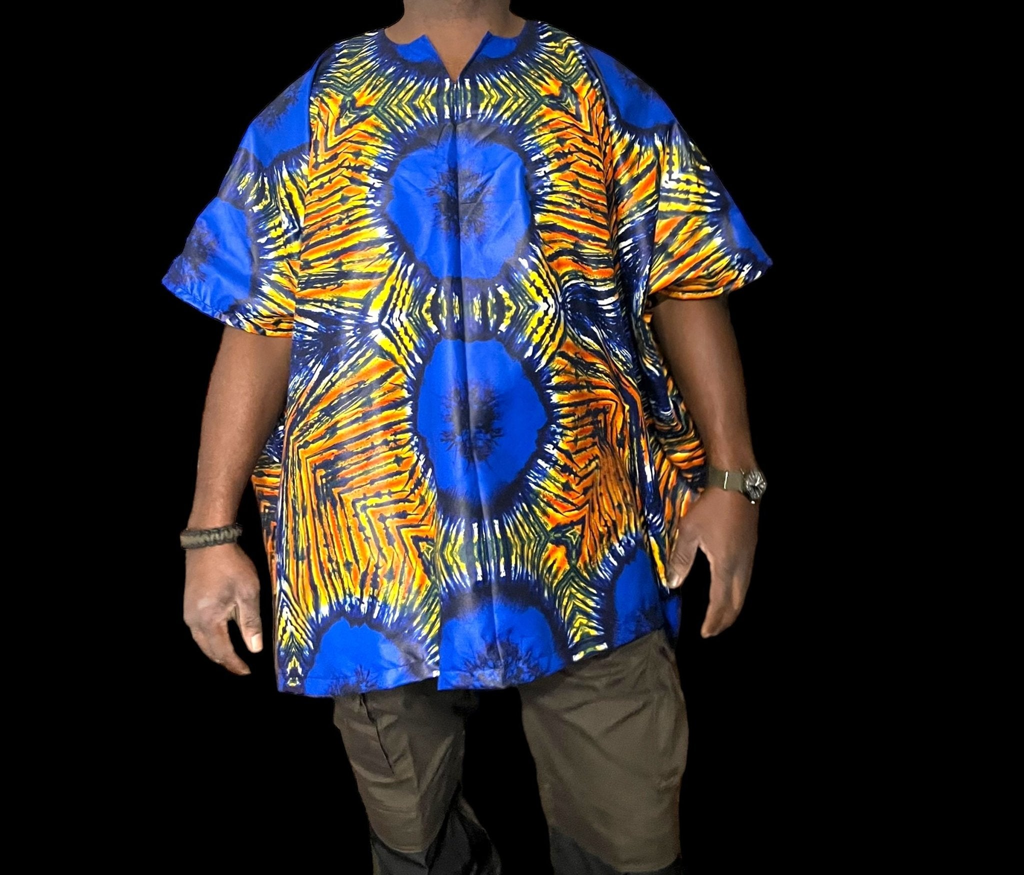 Kampala Kaftan Unisex Top - Zesty - Couture