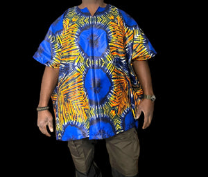 Kampala Kaftan Unisex Top - Zesty - Couture