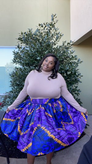 Kampala Wrap Skirt - Zesty - Couture